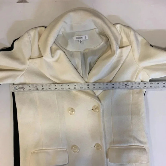 Missguided‎ Women's Colorblock Tu Tone Long Button Up Trench Coat Size 0 - Picture 12 of 16